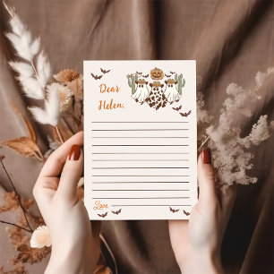 Cartão De Agradecimento Festa de aniversário de cowboy do Halloween Ociden