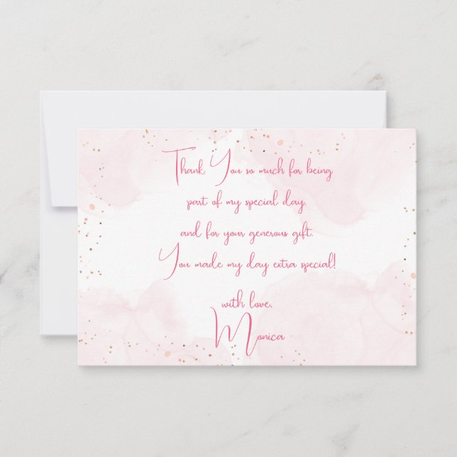 Cartão De Agradecimento Festa de aniversário de criança do pijama de sono (Frente)