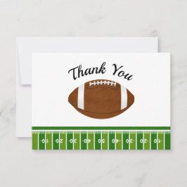 Cartão De Agradecimento Festa de Aniversário de Futebol Menino