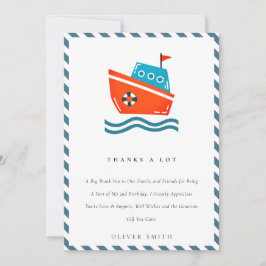 Cartão De Agradecimento Festa de Aniversário de Qualquer Idade para Crianç