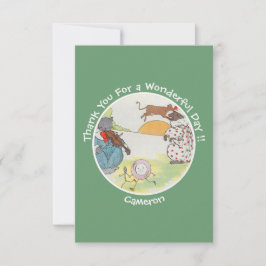 Cartão De Agradecimento Festa de Aniversário Hey Diddle Diddle