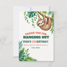 Festa de Aniversário na Selva com Preguiça Pendura