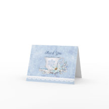 Festa de chá Snowy Winter Obrigado