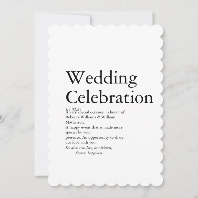 Cartão De Agradecimento Festa de Definição de Casamento (Frente)