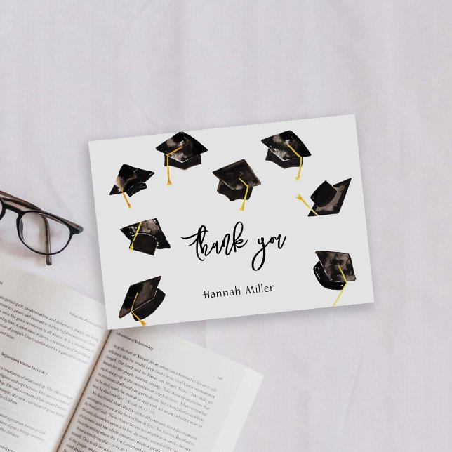 Cartão De Agradecimento Festa de formatura Happy Hats (Criador carregado)