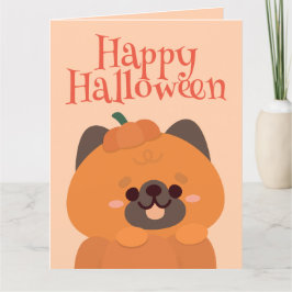 Cartão De Agradecimento Festa de Halloween Simples e Bonita