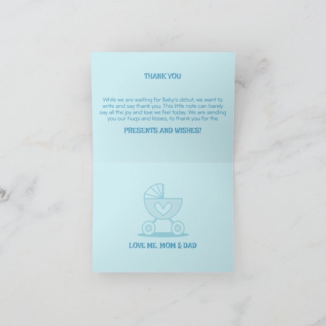 Cartão De Agradecimento Festa de Revolução de Meninos (Interior)