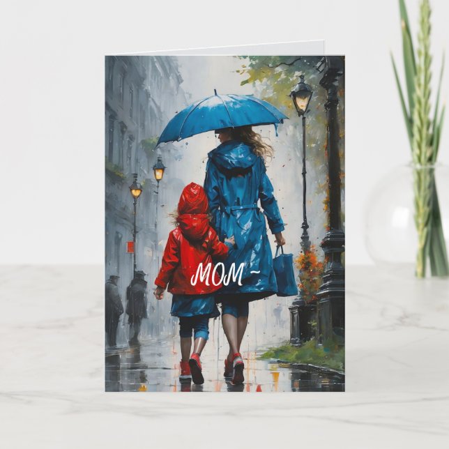 CARTÃO DE AGRADECIMENTO FILHA A MÃE NO DIA DE AS MÃES (Frente)