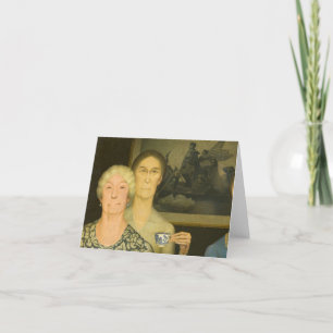 Cartão De Agradecimento Filhas da Revolução de Grant Wood