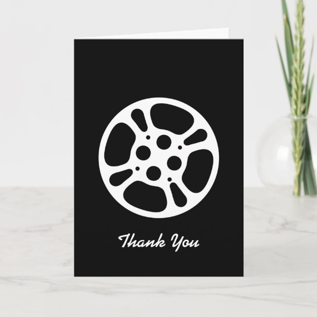 Cartão De Agradecimento Film Reel / Movie Reel Thank-You Card (Frente)