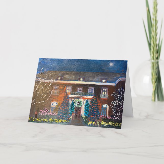 Cartão De Agradecimento Filoli Holiday Light Show greeting card (Frente)