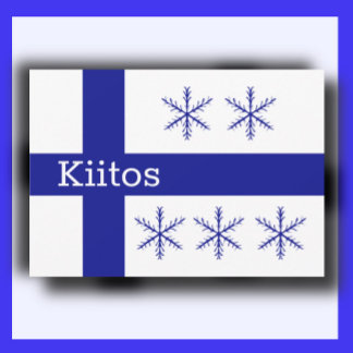 Cartão De Agradecimento Finlandês