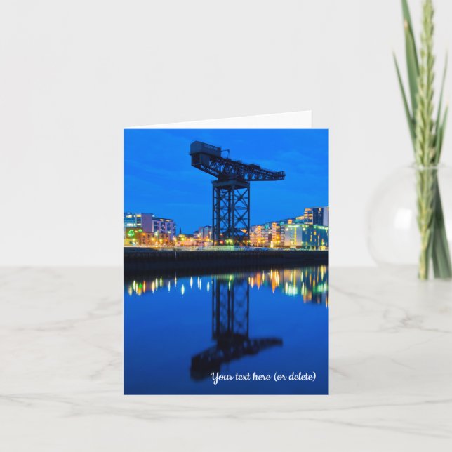 Cartão De Agradecimento Finnieston Crane, Glasgow Greeting Card (Frente)