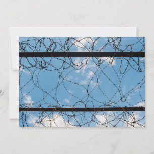 Cartão De Agradecimento Fio Barbed Em Amna Suraka