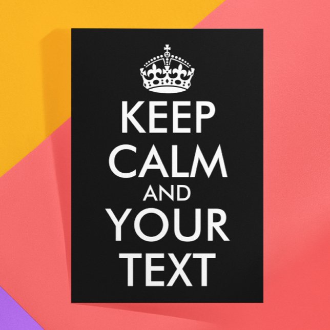 Cartão De Agradecimento Fique calma e continue - Crie o seu (Criador carregado)