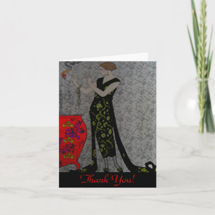 Cartão De Agradecimento Fire Fashion Plate ~ Card