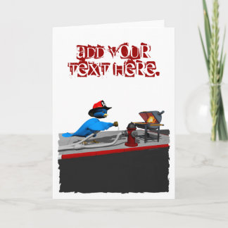 Cartão De Agradecimento Firefighter Card