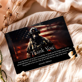 Cartão De Agradecimento Firefighter Class of 2026 Graduation