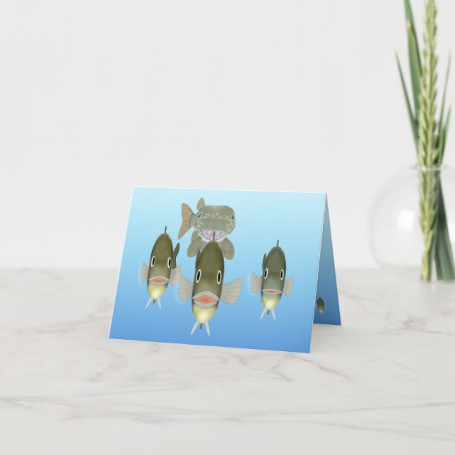 Cartão De Agradecimento Fish Thank You Card (Frente)