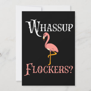 Cartão De Agradecimento Flamingo   Bloqueadores Flamingo Whassup