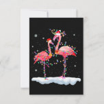 Cartão De Agradecimento Flamingo| Flamingo Christmas Tree Santa Hat Xmas<br><div class="desc">Flamingo| Flamingo Christmas Tree Santa Hat Xmas</div>