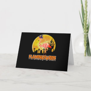 Cartão De Agradecimento Flamingo   Flamingobetween Funny Witness Halloween