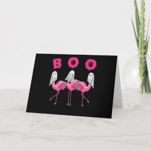 Cartão De Agradecimento Flamingo Ghost Flamingo Boo Halloween Costume