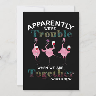 Cartão De Agradecimento Flamingos  Aparentemente somos Flamingos