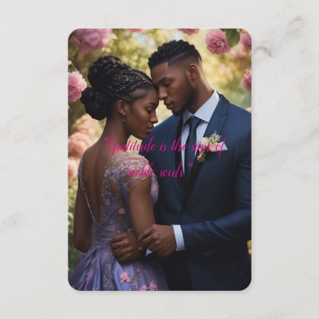 Cartão De Agradecimento Flat Thank You Card, trendinng usa (Frente)