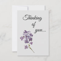 Flat Thinking of You Floral Card
