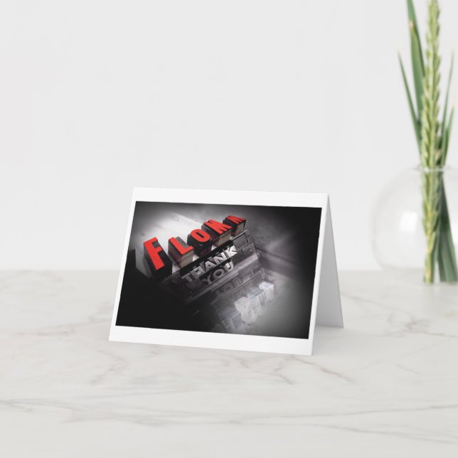 Cartão De Agradecimento flommist OBRIGADO (Frente)