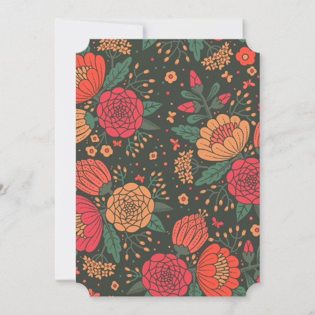 Cartão De Agradecimento flor (Frente)