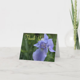 Cartão De Agradecimento Flor de Íris Vinca Casamento Obrigado