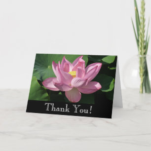 Cartão De Agradecimento Flor de Lótus Rosa IV