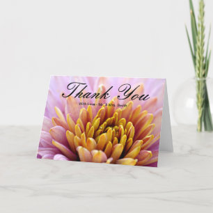 Cartão De Agradecimento Flor Rosa Obrigado