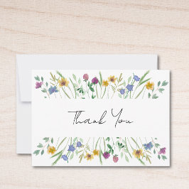 Cartão De Agradecimento Flor selvagem