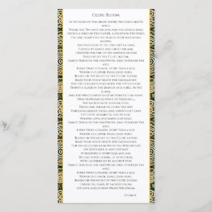 Cartão De Agradecimento Floração Celta