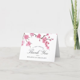 Cartão De Agradecimento Floração de Cerejeira | Obrigado Casamento
