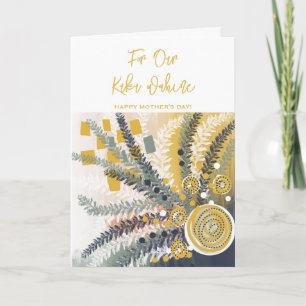 Cartão De Agradecimento Florais Abstratos Kuku wahine Dia das Mães