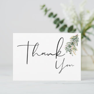 Cartão De Agradecimento Floral Boho Thank You Cards