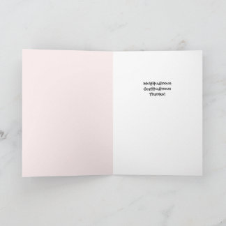 Cartão de Agradecimento Floral Branco de Inverno