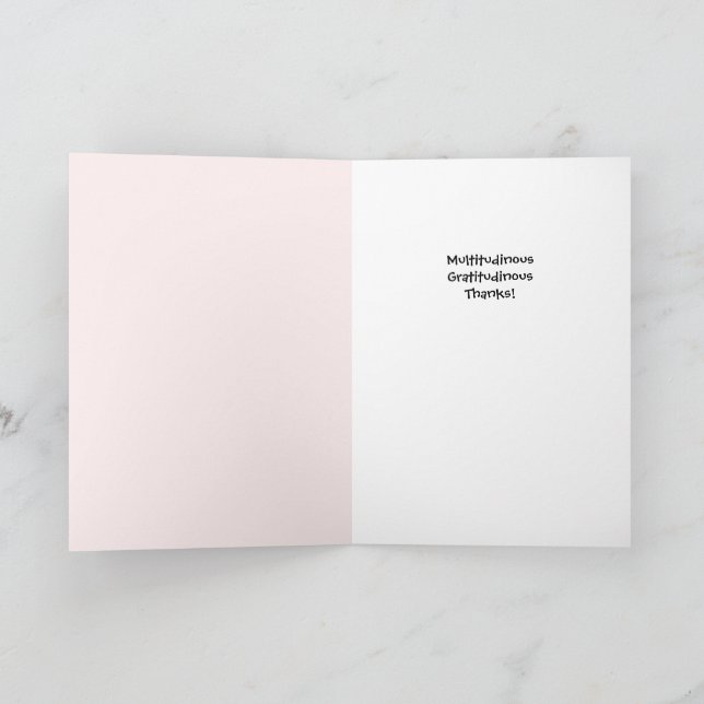 Cartão de Agradecimento Floral Branco de Inverno (Interior)