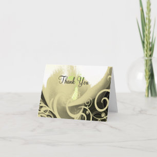 Cartão De Agradecimento Floral Calla Lily Obrigado