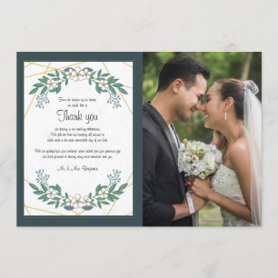 Cartão de agradecimento floral de Cornus florida b