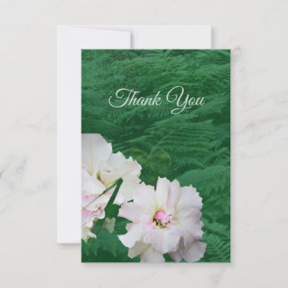 Cartão de Agradecimento Floral Fern e Gardenia