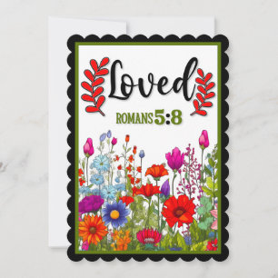 Cartão De Agradecimento Floral Inspiracional Retroativo
