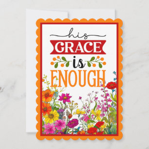 Cartão De Agradecimento Floral Inspirador Retro