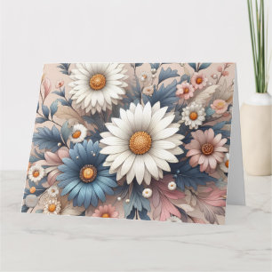 Cartão de Agradecimento Floral Luxuoso