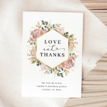 Floral Neutro de Aquarela | Amor e Obrigados