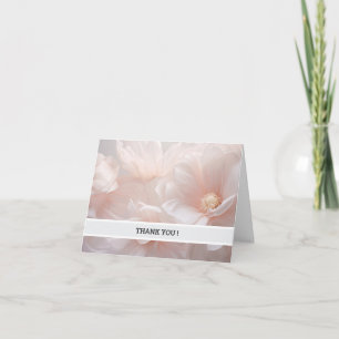 Cartão de Agradecimento Floral Rosa Elegante – Per